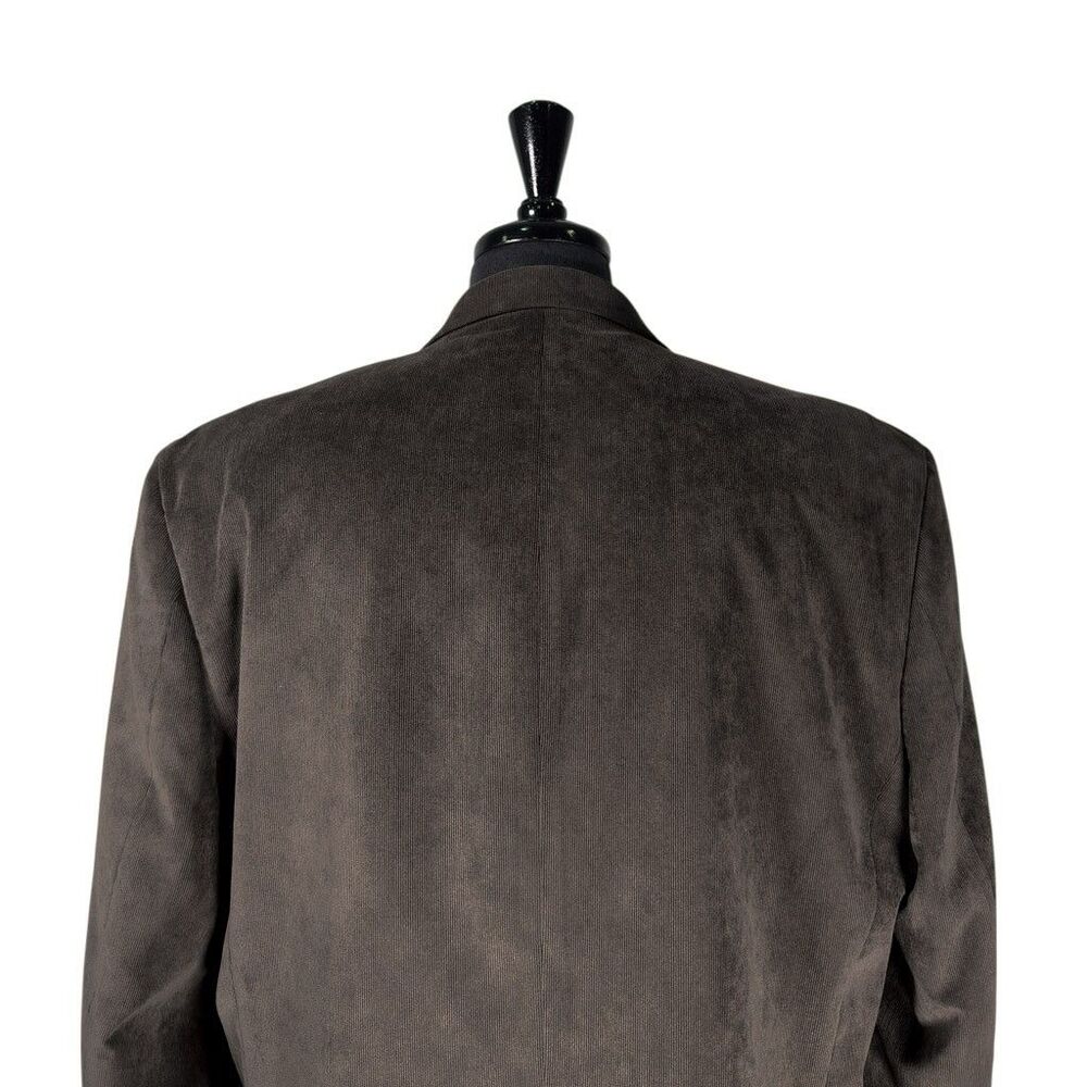 Chaps Ralph Lauren Mens 46R Blazer Brown Corduroy Sport Coat Jacket 2 Button - Picture 9 of 10
